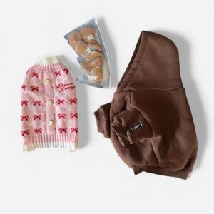 Comfrt Dog Hoodie | Pink Bow Dog Sweater | Dog Boots
